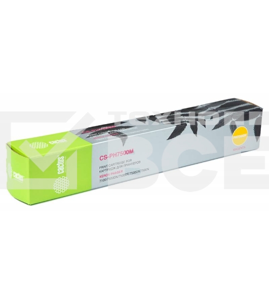 Картридж лазерный Cactus CS-PH7500M (106R01444) пурпурный (17800 стр.) для Xerox Phaser 7500