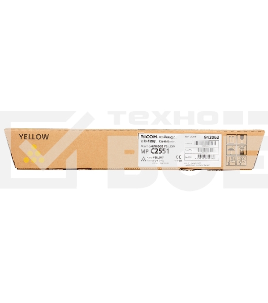 Картридж лазерный желтый тип MPC2551HE для Ricoh Aficio MPC2050/C2550/С2051/С2551 (9500стр)