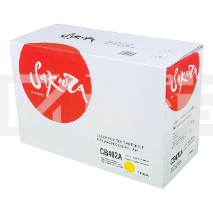Картридж лазерный Sakura CB402A для HPColor LaserJet CP4005/CP4005n/CP4005dn, желтый, 7500 к.