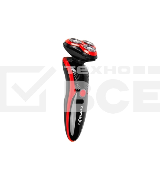 Бритва Centek CT-2168 (красн) ротор 3D, +ВЛАЖНОЕ БРИТЬЁ, 3 плав.головки, 2-ные лезвия, до 50 мин раб