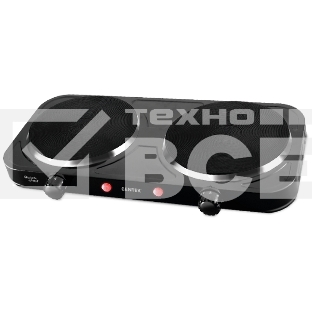Электрическая плитка Centek CT-1507 черный, 2конф ЧУГУН 155мм, 2000Вт, индикатор работы
