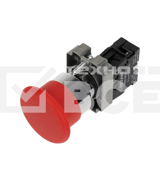 Кнопка XB2-BS грибок красная NC Rexant