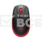Мышь беспроводная Logitech M190 черный/красный, 1000 dpi, радиоканал, USB, кнопки - 3, фото6