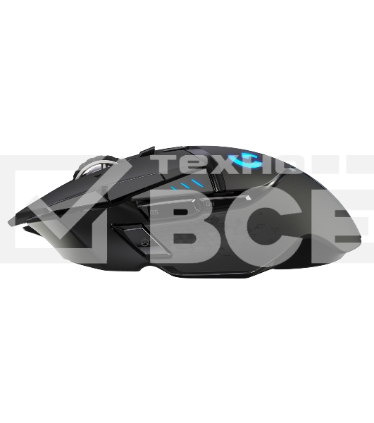 Мышь беспроводная/проводная Logitech G502 LIGHTSPEED черный, 25600 dpi, радиоканал, USB, кнопки - 11