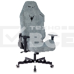 Кресло игровое Knight N1 Fabric серо-голубой Light-28 с подголов. крестовина металл, фото12