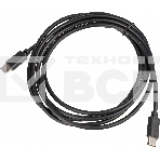 Кабель USB Type-C (m)-USB Type-C (m) 2м черный, фото4