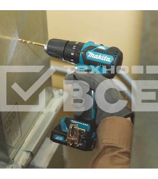 Дрель-шуруповерт Makita HP332DWAE Аккумуляторная, Ударная, Кейс