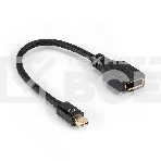 Кабель miniDisplayPort-DisplayPort ExeGate EX-CC-mDPM-DPF-0.15 (mini20M/20M, 0,15м), фото2