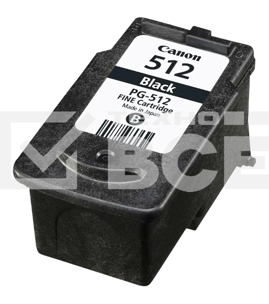 Картридж струйный PG-512Bk (2969B007) черный (401 стр.) для Canon PIXMA MP240, 260, 480