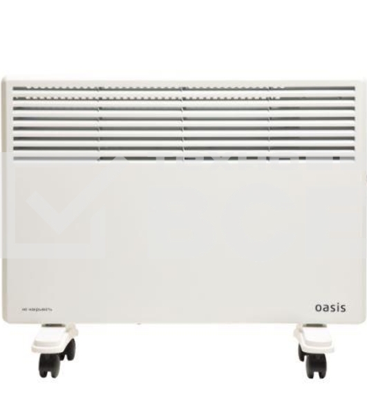 Конвектор Oasis KM-25 белый, 2500 Вт, 30 м2, термостат