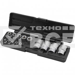 Набор головок TORX, 14 предметов, 1/4, 3/8, 1/2 Stels