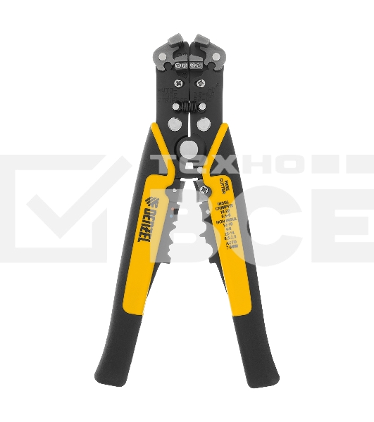 Щипцы для зачистки электропроводов Denzel 0,2-6 мм2, функция обрезания проводов