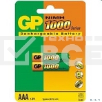 Аккумулятор GP 100AAAHC (-CR2/-UC2PET-G/BC2PET-G) AAA 1000mAh (2 шт. в уп-ке), фото2