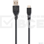Кабель Filum USB 2.0 Pro, 1.8 м., черный, 2A, разъемы: USB A male- USB micro B male, пакет. (FL-CPro-U2-AM-microBM-1.8M), фото 1