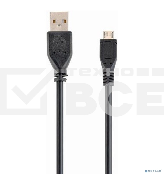 Кабель Filum USB 2.0 Pro, 1.8 м., черный, 2A, разъемы: USB A male- USB micro B male, пакет. (FL-CPro-U2-AM-microBM-1.8M)
