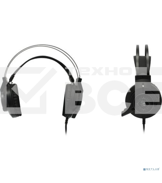 Наушники с микрофоном A4 Bloody J437 черный 1.8м мониторные USB оголовье (J437)