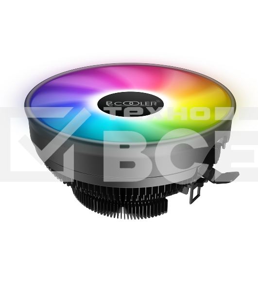 Кулер PCCooler E126M PRO S775/115X/AM2/2+/AM3/3+/AM4/FM1/FM2/2+ (48 шт/кор, TDP 92W, вент-р 120мм с PWM, FIXED COLOR FAN, 1000-1800RPM, 29.8dBa) Retail Color Box