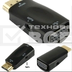 Переходник аудио-видео Premier 5-983AC HDMI (m)/VGA (f)/Jack 3.5 (f) белый, фото8