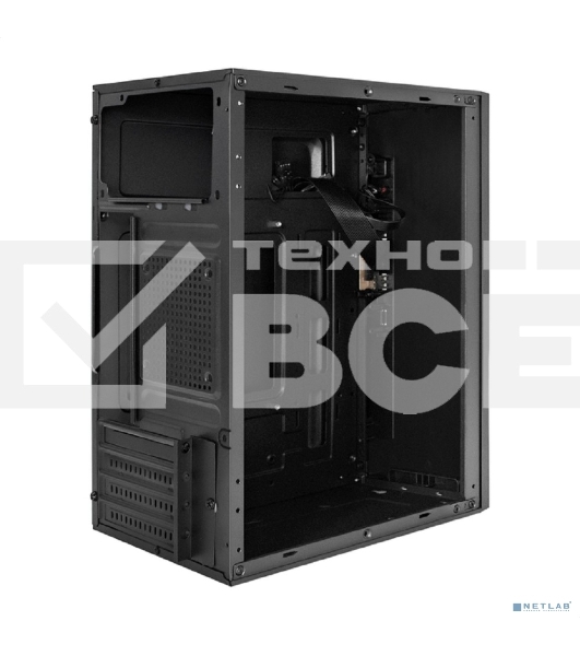 Компьютерный корпус Minitower ExeGate BAA-303 (mATX, без БП, 2*USB, HD Audio, черный)