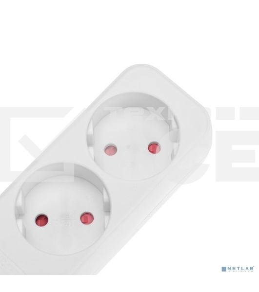 Удлинитель STANDARD 3 гнезда, 5м, 2х1,0мм², б/з, белый Rexant