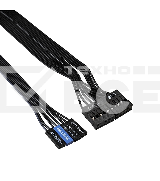 Компьютерный корпус Miditower ExeGate XP-401-400W-12 (ATX, БП XP400 с вент. 12см, 2*USB, аудио, черный)