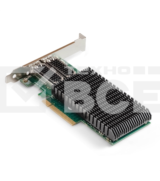 Сетевой адаптер ExeGate EXE-MCX4-2SFP28 (PCI-E x8 v.3, порты 2x SFP28, Dual 25/10/1Gb/s, RDMA NIC Chipset Mellanox ConnectX-4)