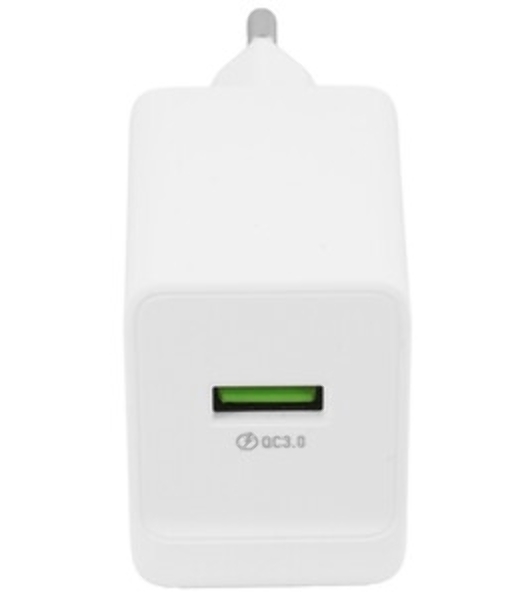 Сетевое зарядное устройство BOROFONE (6974443388596) BA72Aa White 1USB 3.0A QC3.0 18W быстрая зарядка