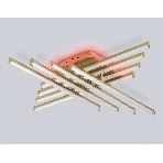 Потолочный светодиодный светильник Ambrella light FL6263 GD золото 115W 3000K-6400K+RGB 810*810*130 (ПДУ ИК), фото5