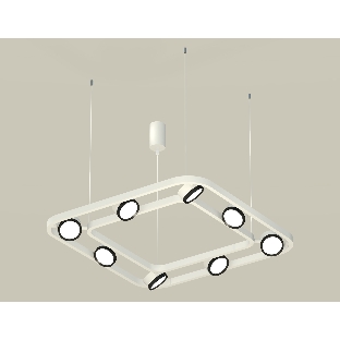 Светильник Ambrella light XB9177101/8 SWH/PBK белый песок/черный полированный GX53 (C9177, N8113)