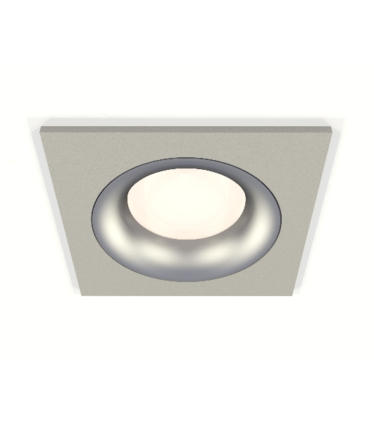 Комплект встраиваемого светильника Ambrella light XC7633004 SGR/MCH серый песок/хром матовый MR16 GU5.3 (C7633, N7013)