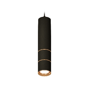 Светильник Ambrella Light XP7402080 SBK/PYG черный песок/золото желтое полированное MR16 GU5.3