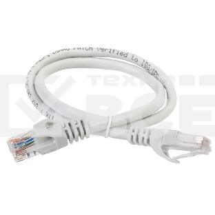 Коммутационный шнур ITK PC01-C5EU-02M (патч-корд), кат.5Е UTP, 0,2м, серый