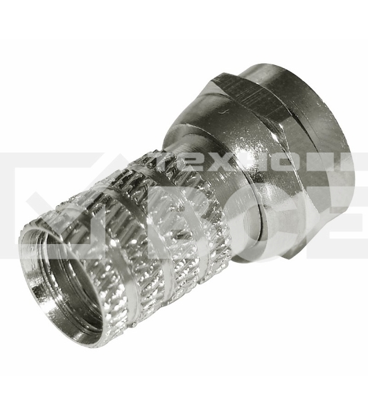 F-разъем RG-59, L=19 мм,  цинк  PROconnect