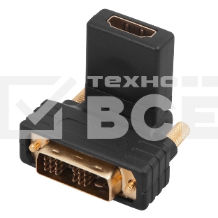 Переходник штекер DVI-D - гнездо HDMI, поворотный Rexant