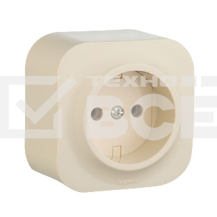 Розетка без заземления без шторок (Слоновая кость) Legrand 782240