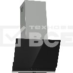 Вытяжка наклонная Gorenje WHI649X21P, 740 м2/ч, 250 Вт, режимы - отвод, циркуляция, ширина 60 см, нержавеющая сталь, черное стекло, фото3