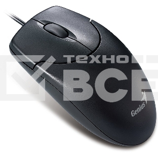 Мышь проводная Genius NetScroll 120 V2 черный, 1000 dpi, USB, кнопки - 3