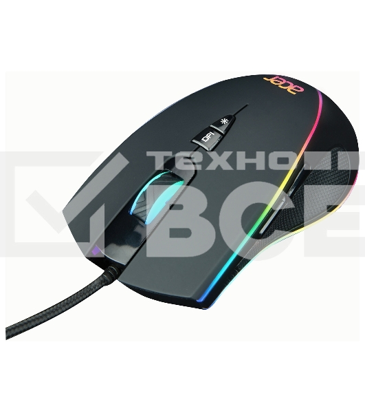 Мышь проводная Acer OMW131 черный, 6400 dpi, USB, кнопки - 7