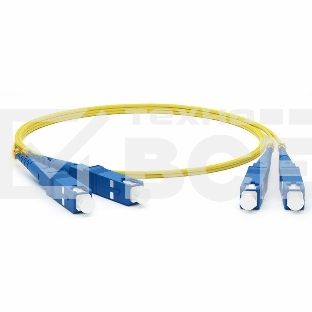 Патч-корд оптический соединительный (SM), 9/125 (OS2), SC/UPC-SC/UPC, (Duplex), LSZH, 1м