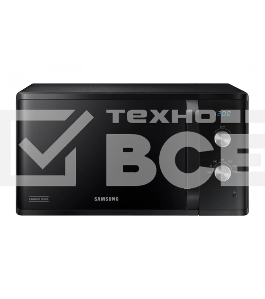 Микроволновая печь Samsung MS23K3614AK черный, 23 л, 800 Вт, переключатели - поворотный механизм