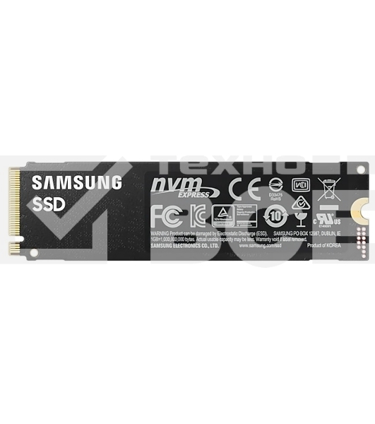 Накопитель SSD Samsung 980 PRO, 2TB, PCIe 4.0 x4, M.2 2280, NVMe, R/W 7000/5000