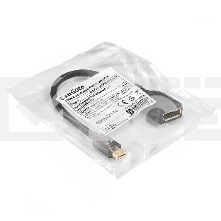 Кабель miniDisplayPort-DisplayPort ExeGate EX-CC-mDPM-DPF-0.15 (mini20M/20M, 0,15м)