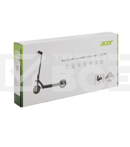 Электросамокат Acer ES Series 3 Max AES203 10000mAh черный (без сумки)