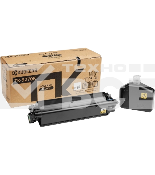 Картридж лазерный Kyocera TK-5270K (1T02TV0NL0) черный для M6230cidn/M6630cidn/P6230cdn 8000 стр