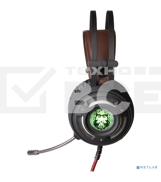 Игровая стереогарнитура QUMO AVALON GHS006 Avalon , подсветка, интерфейс USB + 3.5 jack