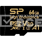Флеш карта microSD 64GB Silicon Power  microSDHC Class 10 UHS-I A1 V30 U3 (SD адаптер) 100MB/s, фото2