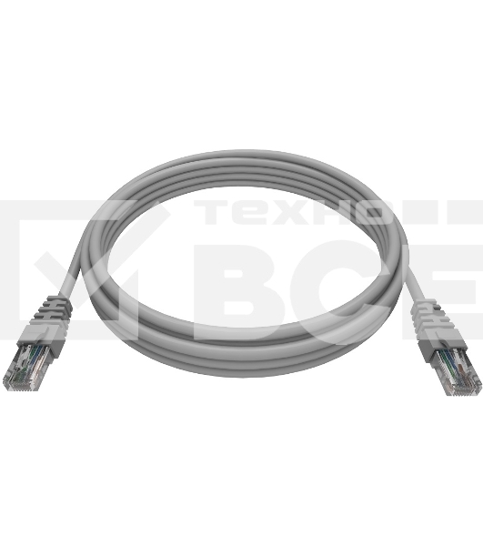 Патч-корд NTSS NTSS-PC-UTP-RJ45-5e-1.0-LSZH-GY NTSS-PC-UTP-RJ45-5E-1.0-LSZH UTP RJ-45 вил.-вилка RJ-45 кат.5E 1м серый LSZH (уп.:1шт) 26AWG
