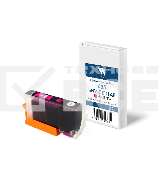 Картридж струйный NVPrint 655 (NV-CZ111AE) Magenta для HP DeskJet IA 3525/4615/5525/6525 (15 мл) совместимый