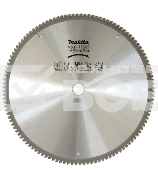 Круг пильный MAKITA B-12522 Z120 PremiumФ355х25.4х3мм 120зуб по алюминию