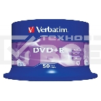 Диск DVD+R Verbatim 4.7Gb 16x Cake Box (50шт) (43550), фото3